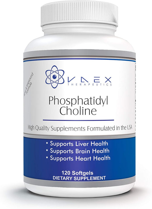 Vaex Therapeutics Phosphatidylcholine PC 120 Softgels for Liver and Brain Support (120)