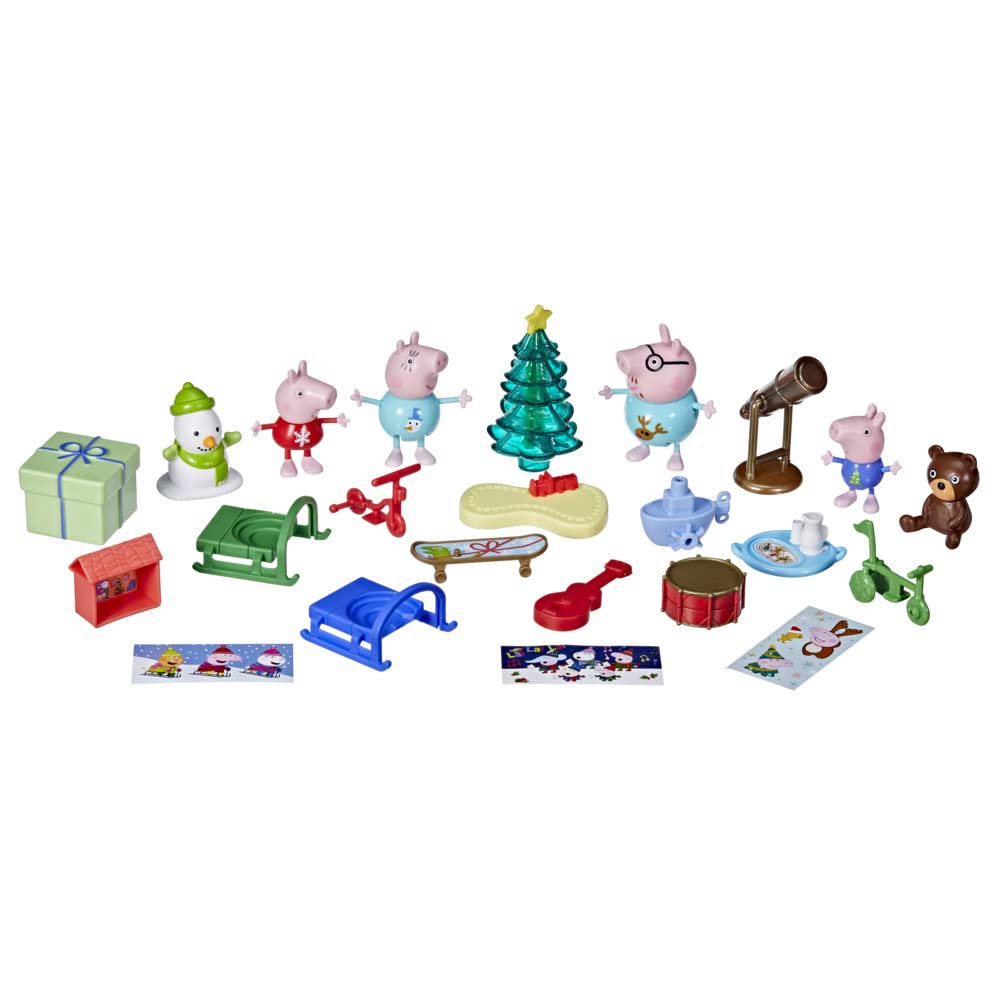 Peppa Pig Peppa’s Advent Calendar Toy, 24 Items